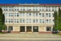 The building of the Secondary Industrial School in Dubnica nad Vahom town Royalty Free Stock Photo