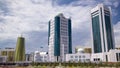 The building of the Senate of the government of the Republic of Kazakhstan timelapse hyperlapse in Astana