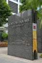 Building Sign in Marble