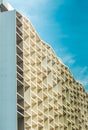 Building skin faÃÂ§ade modern style showing shading divide shade and shadow. Facade architecture elevation design Royalty Free Stock Photo