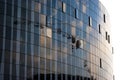 Building sky blue glass windows reflection Royalty Free Stock Photo