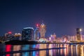 Building and the skyline of Macau Royalty Free Stock Photo