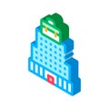 Building Skyscraper Business Center isometric icon