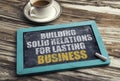 Building Solid Relations For Lasting success Royalty Free Stock Photo