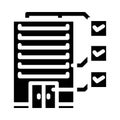 building specifications architectural drafter glyph icon vector illustration