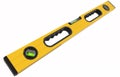 Building spirit level tool isolated on white with clipping path Royalty Free Stock Photo