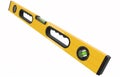 Building spirit level tool isolated on white with clipping path. Royalty Free Stock Photo