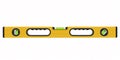 Building spirit level tool isolated on white with clipping path. Royalty Free Stock Photo