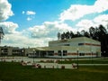 The building of sports complex in the Russian city of Yukhnov in Kaluga region.