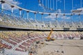 Building a Stadium - Construction Site Royalty Free Stock Photo