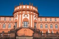 A building and the stairs of the castle in Wiesbaden-Biebrich / Germany