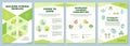 Building strong muscles tips green brochure template