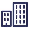 Building structure Isolated Vector with Outline icon which can easily modify or edit Royalty Free Stock Photo