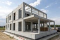 Building structure made from prefabricated system Royalty Free Stock Photo
