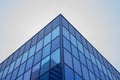 Building structures glass geometry on facade Royalty Free Stock Photo