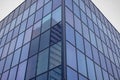 Building structures glass geometry on facade Royalty Free Stock Photo