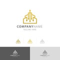 building tech smart logo vector