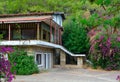 Building on territory of abandoned five-star hotel (formerly Holiday Area Eco Dream Club Sea Resort), Camyuva, Turkey Royalty Free Stock Photo