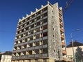 Building to be demolished in Ostrava at Sokolska stret with removed windows Royalty Free Stock Photo