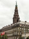 Building and tower in historical center of Copenha