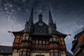 The building of town hall of Wernigerode, Germany Royalty Free Stock Photo