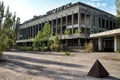 Building in the town of Pripyat, Ukraine, site of the 1986 Chernobyl nuclear desaster Royalty Free Stock Photo