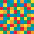 Building toy bricks. Seamless pattern Royalty Free Stock Photo