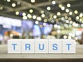 Building trust business concept