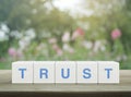 Building trust business concept