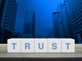 Building trust business concept