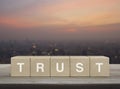 Building trust business concept