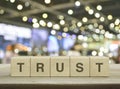 Building trust business concept