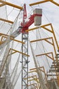 Building under construction. Crane machinery structure. Industry Royalty Free Stock Photo
