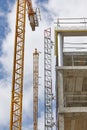 Building under construction. Crane machinery structure. Industry Royalty Free Stock Photo