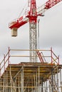 Building under construction. Crane machinery structure. Industry Royalty Free Stock Photo