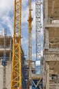 Building under construction. Crane machinery structure. Industry Royalty Free Stock Photo