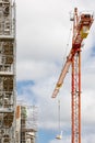 Building under construction. Crane machinery structure. Industry Royalty Free Stock Photo