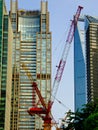 Building under construction in lujiazui of Shanghai Royalty Free Stock Photo