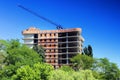 Building under construction. Office building. Royalty Free Stock Photo