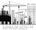 Building under construction site Royalty Free Stock Photo