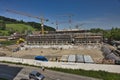 Building under construction in the suburbs of the city of Bern Royalty Free Stock Photo