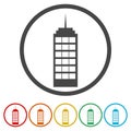 Building vector web icons set - Illustration Royalty Free Stock Photo