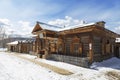 Building of the Volost administration in Irkutsk architectural and ethnographic Museum `Taltsy`, Irkutsk region