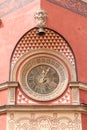 The building with the wall clock. Warsaw Royalty Free Stock Photo