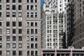 Building wall on a street on Chicago Downtown Royalty Free Stock Photo