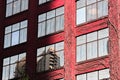 Building wall on a street on Chicago Downtown Royalty Free Stock Photo