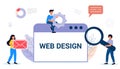 Building website project as programming homepage process