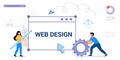 Building website project as programming homepage process