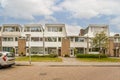 the building where the apartment is located Royalty Free Stock Photo