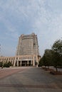 A building in which the exterior walls are being decorated Royalty Free Stock Photo